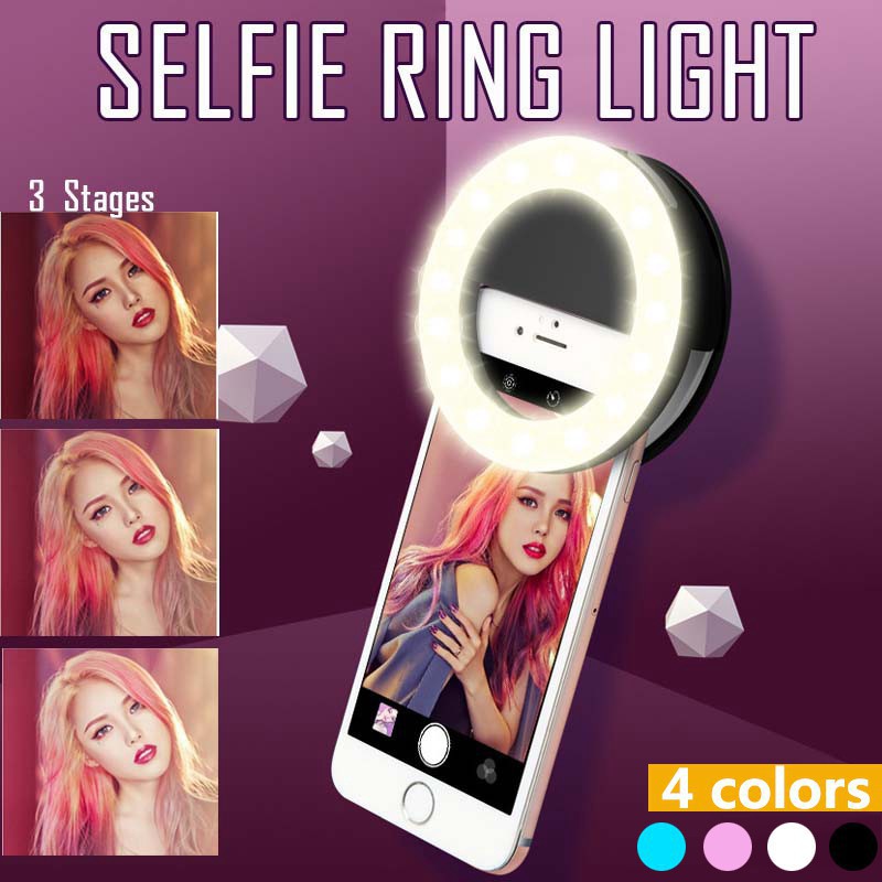 Photography Lighting Equipment - LED Selfie Ring Light 3 Level