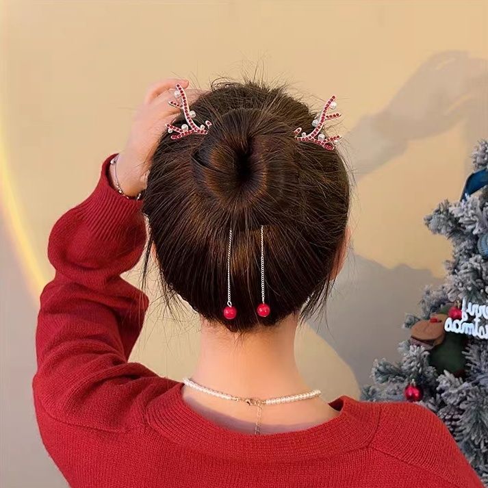 Photography Lighting Design - Christmas Themed Hair Clips for Women,