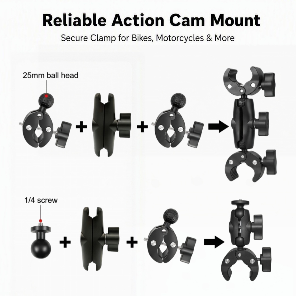 Double-Clip Fixed Umbrella Sta - Reflector Arm Clamp ulasan dan harga