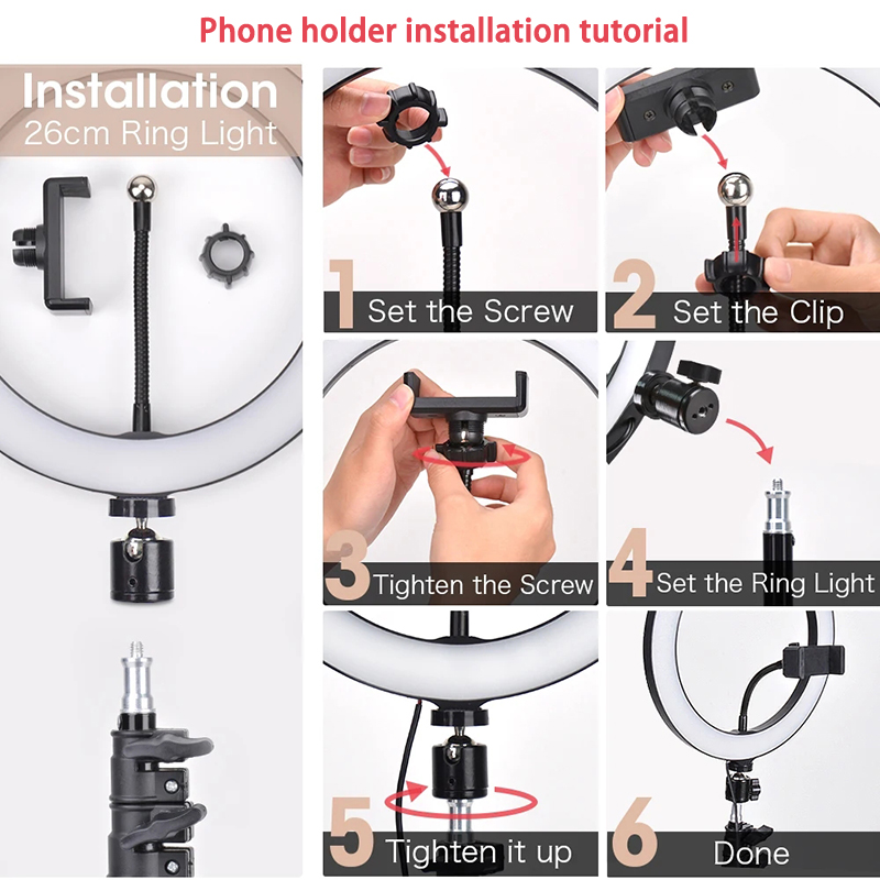 16/26/33cm Selfie Ring Light P - Photography Lighting For Products ulasan dan harga