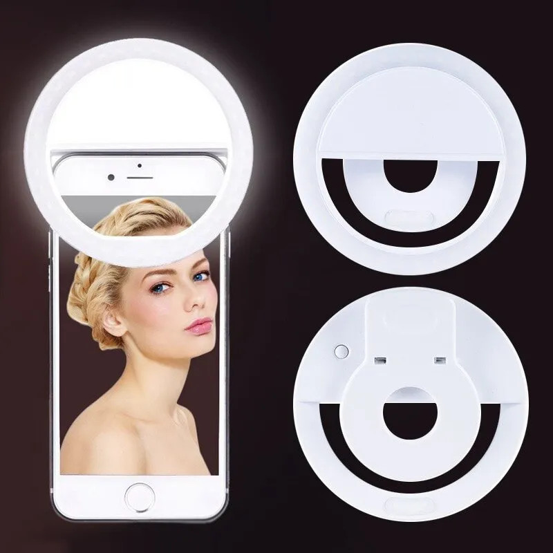 USB Rechargeable LED Selfie Ri - Photography Lighting Accessories ulasan dan harga