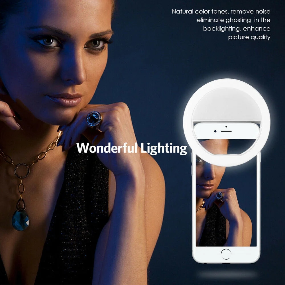 USB Rechargeable LED Selfie Ri - Photography Lighting Accessories ulasan dan harga
