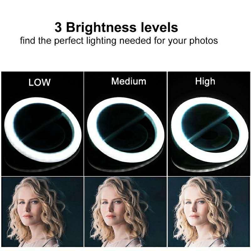 LED Selfie Ring Light 3 Level  - Photography Lighting Equipment ulasan dan harga