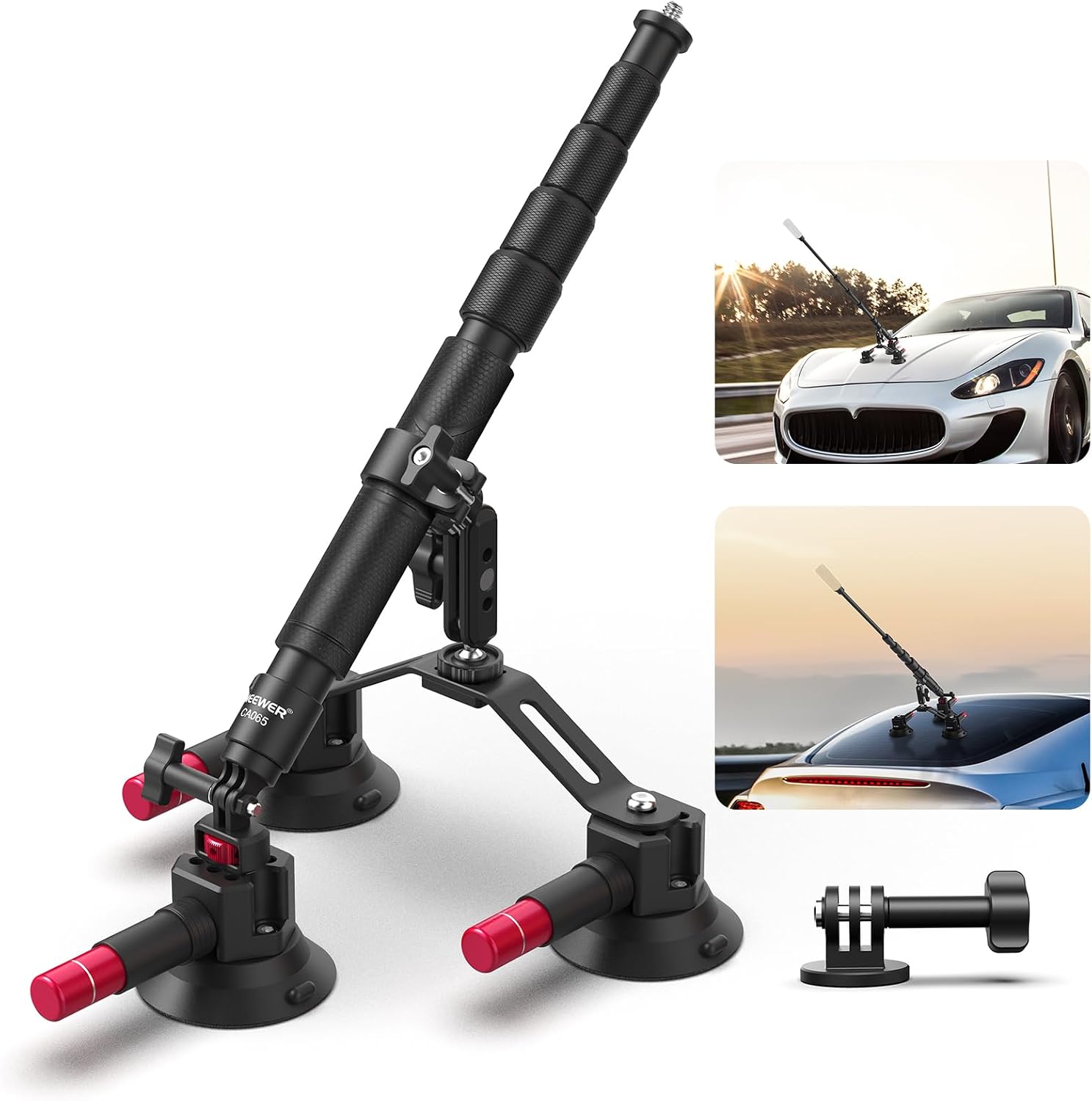 NEEWER Triple Suction Cup Car  - Insta360 Camera X4 ulasan dan harga