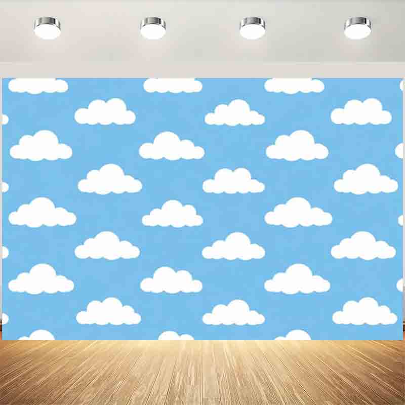 Cartoon Simple Blue Sky White  - Photography Lighting For Portraits ulasan dan harga