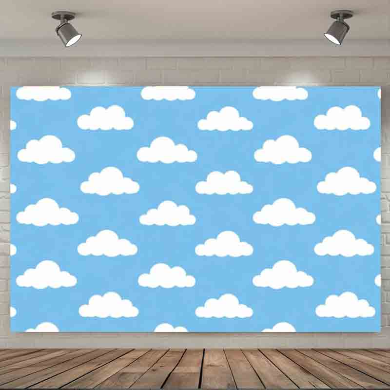 Cartoon Simple Blue Sky White  - Photography Lighting For Portraits ulasan dan harga