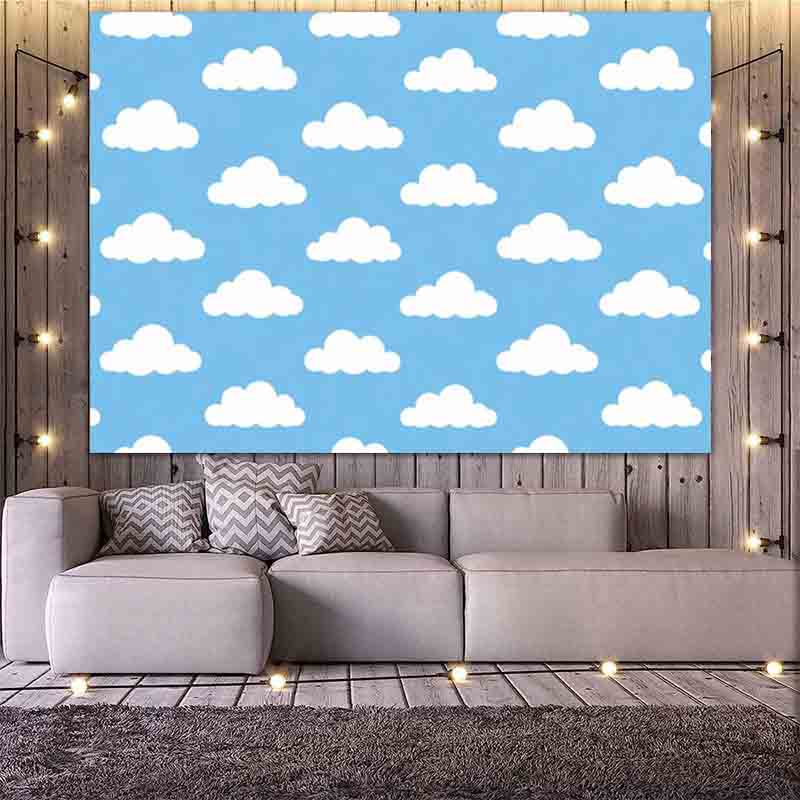 Cartoon Simple Blue Sky White  - Photography Lighting For Portraits ulasan dan harga