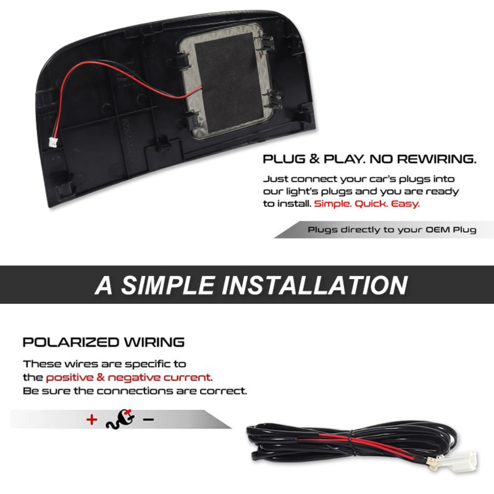 White LED Car Rear Trunk Cargo - Interior Photography Lighting ulasan dan harga