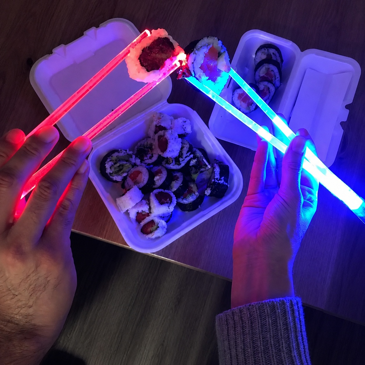 LED Luminous Chopsticks Lights - Photography Lighting For Food ulasan dan harga