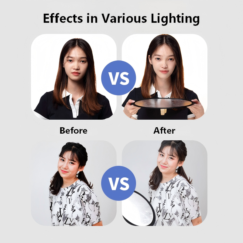 2-in-1 Dual Sided Gold Silver  - Photography Lighting For Portraits ulasan dan harga