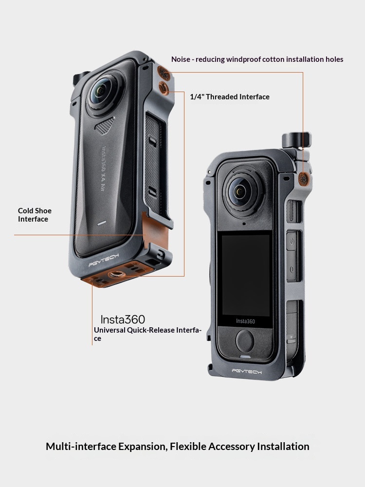 PGYTECH Camera Cage for Insta3 - Insta360 Camera X4 ulasan dan harga