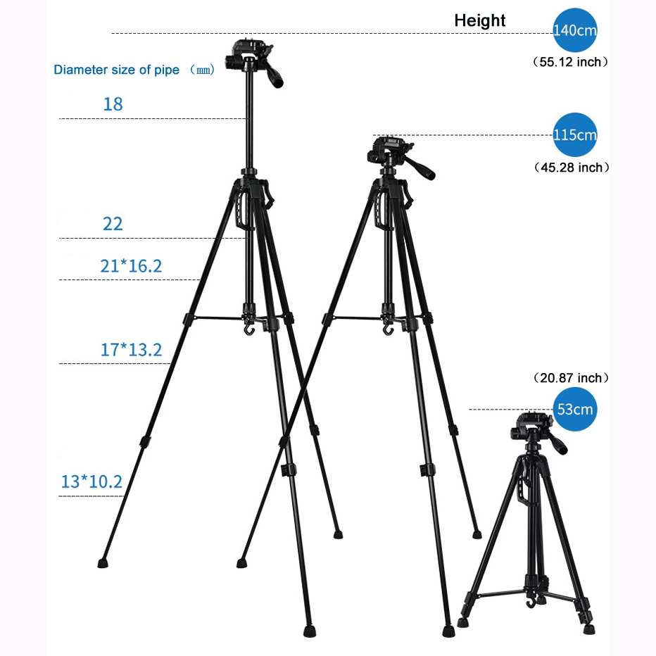 55inch Universal Tripod Stand  - Photography Lighting Accessories ulasan dan harga