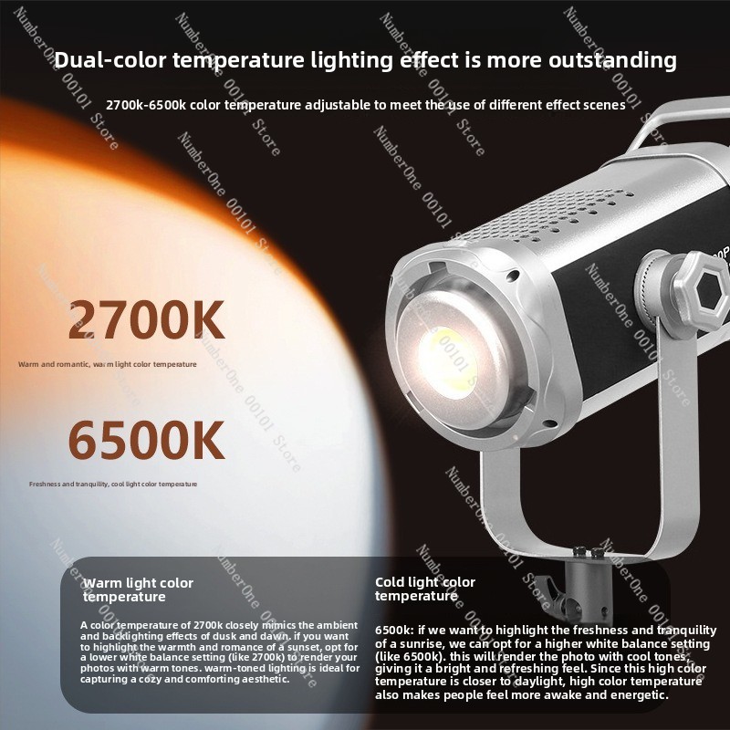 300W COB Photography Light Dua - Photography Lighting For Portraits ulasan dan harga